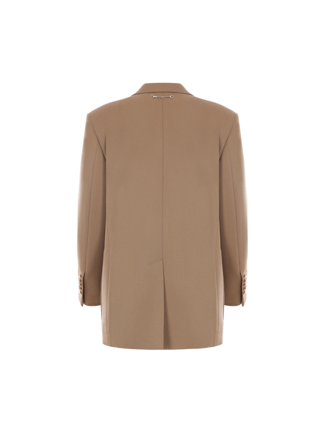 Single-breasted Wool Jacket-GUCCI-JOHN JULIA