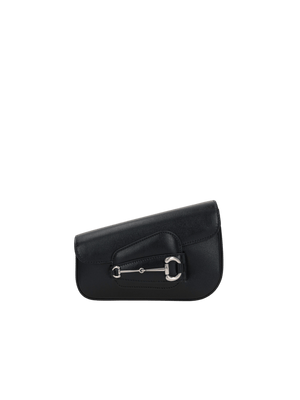 Smooth Leather Horsebit 1955 Mini Shoulder Bag-GUCCI-JOHN JULIA