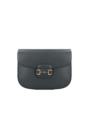 GUCCI-Smooth Leather Horsebit 1955 Shoulder Bag-JOHN JULIA