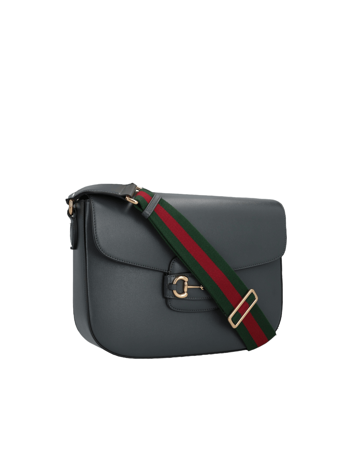 GUCCI-Smooth Leather Horsebit 1955 Shoulder Bag-JOHN JULIA