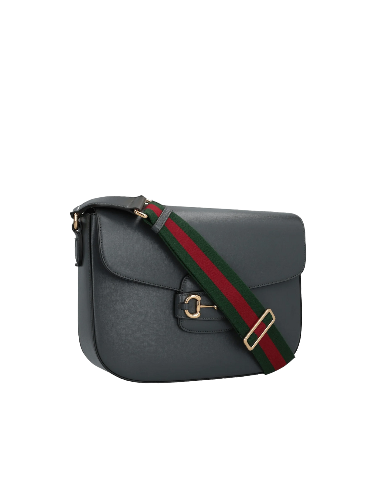 GUCCI-Smooth Leather Horsebit 1955 Shoulder Bag-JOHN JULIA