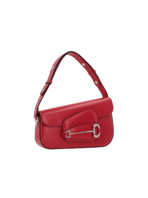 Smooth Leather Horsebit 1955 Small Shoulder Bag-GUCCI-JOHN JULIA