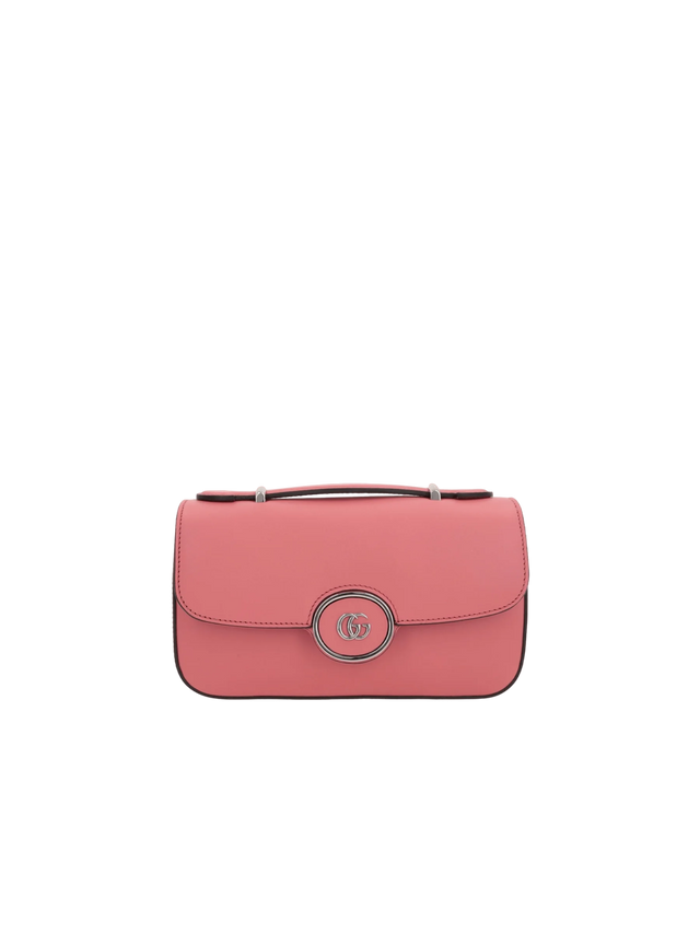 Smooth Leather Petite GG Mini Shoulder Bag-GUCCI-JOHN JULIA