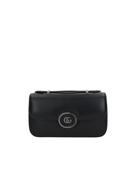 Smooth Leather Petite GG Small Shoulder Bag-GUCCI-JOHN JULIA