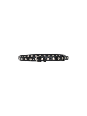 Studded Leather Belt-GUCCI-JOHN JULIA