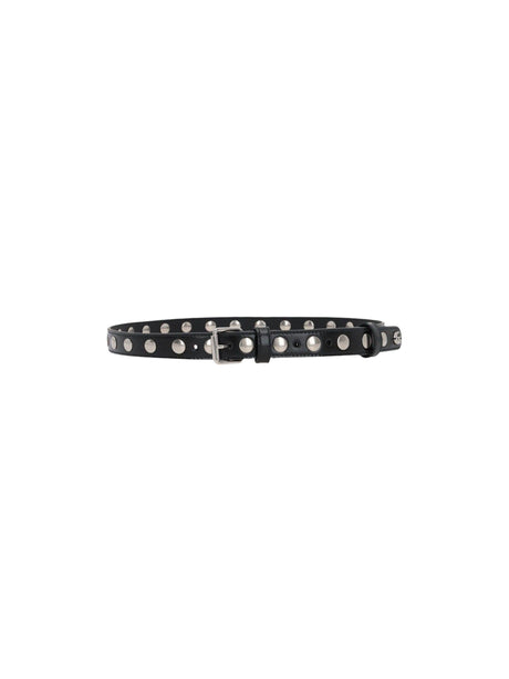 Studded Leather Belt-GUCCI-JOHN JULIA