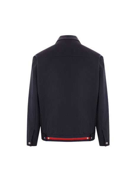 Twill Full-zip Jacket-GUCCI-JOHN JULIA