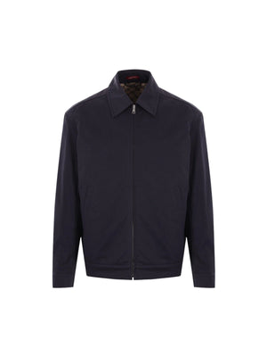 Twill Full-zip Jacket-GUCCI-JOHN JULIA