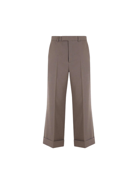 Twill Wide-leg Cropped Pants-GUCCI-JOHN JULIA