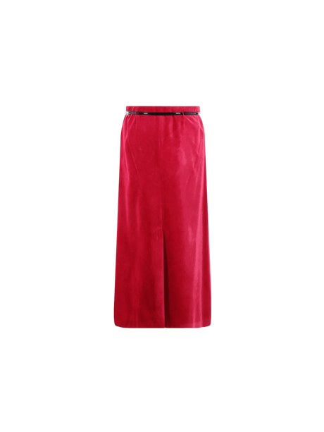 GUCCI-Velvet Skirt-JOHN JULIA