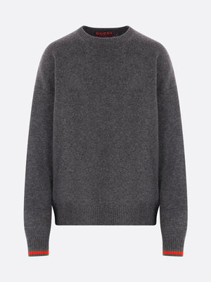 GUCCI-Wool And Cashmere Oversize Sweater-JOHN JULIA