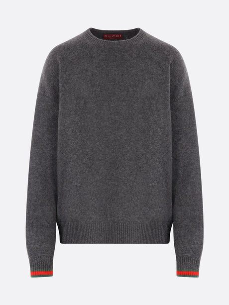 GUCCI-Wool And Cashmere Oversize Sweater-JOHN JULIA