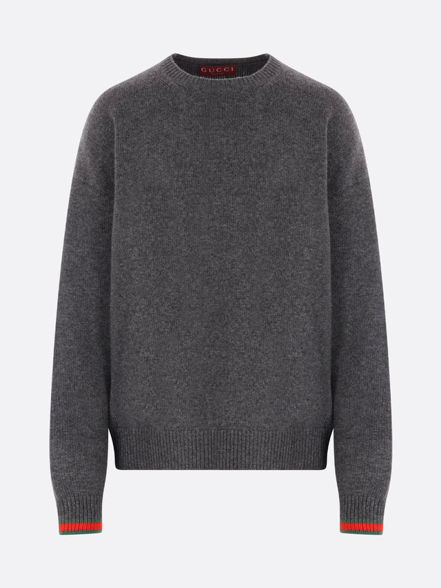 GUCCI-Wool And Cashmere Oversize Sweater-JOHN JULIA