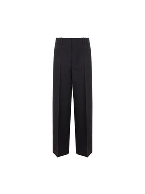 Wide-leg Gabardine Trousers-GUCCI-JOHN JULIA