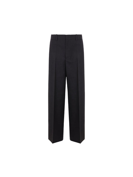 Wide-leg Gabardine Trousers-GUCCI-JOHN JULIA