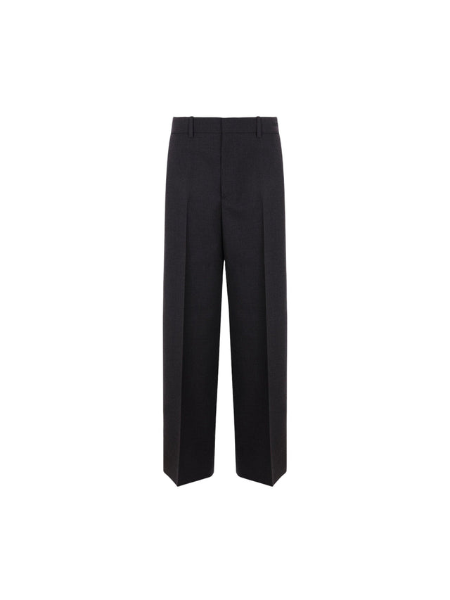 Wide-leg Gabardine Trousers-GUCCI-JOHN JULIA