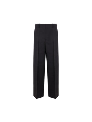 Wide-leg Gabardine Trousers-GUCCI-JOHN JULIA