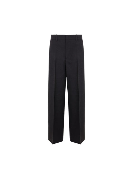 Wide-leg Gabardine Trousers-GUCCI-JOHN JULIA