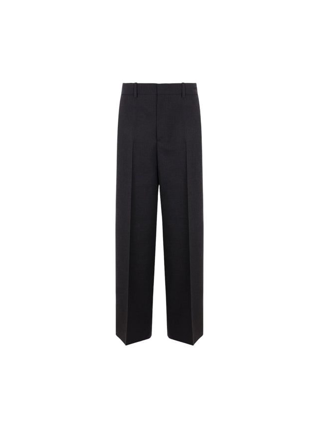 Wide-leg Gabardine Trousers-GUCCI-JOHN JULIA