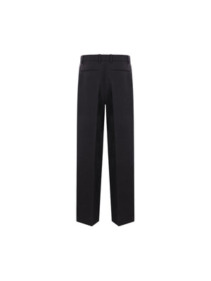 Wide-leg Gabardine Trousers-GUCCI-JOHN JULIA