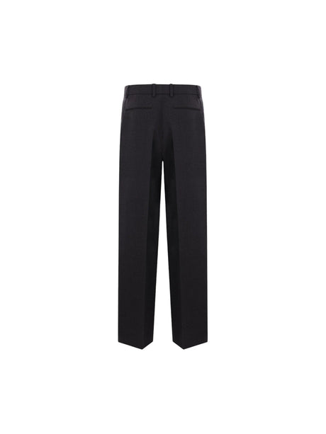 Wide-leg Gabardine Trousers-GUCCI-JOHN JULIA