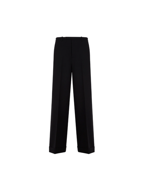 Wide-leg Wool Pants-GUCCI-JOHN JULIA