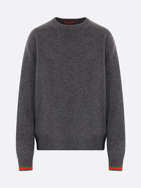 GUCCI-Wool And Cashmere Oversize Sweater-JOHN JULIA