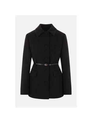 Wool Crepe Jacket-GUCCI-JOHN JULIA