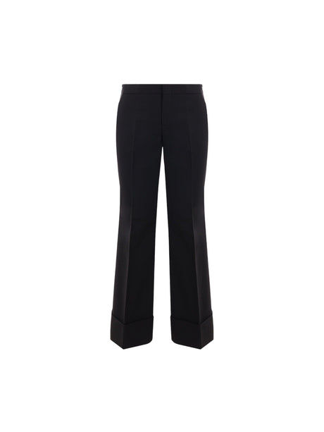 Wool Twill Cropped Pants-GUCCI-JOHN JULIA