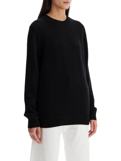 Crewneck Ribbed Cashmere Sweater-Guest in Residence-JOHN JULIA