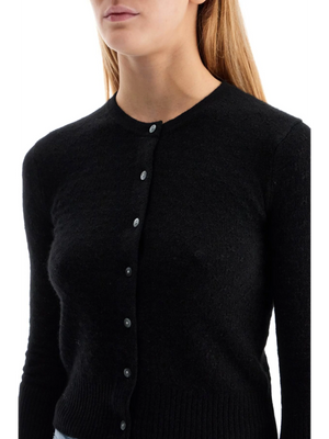 Pointelle Cashmere Cardigan Sweater-Guest in Residence-JOHN JULIA