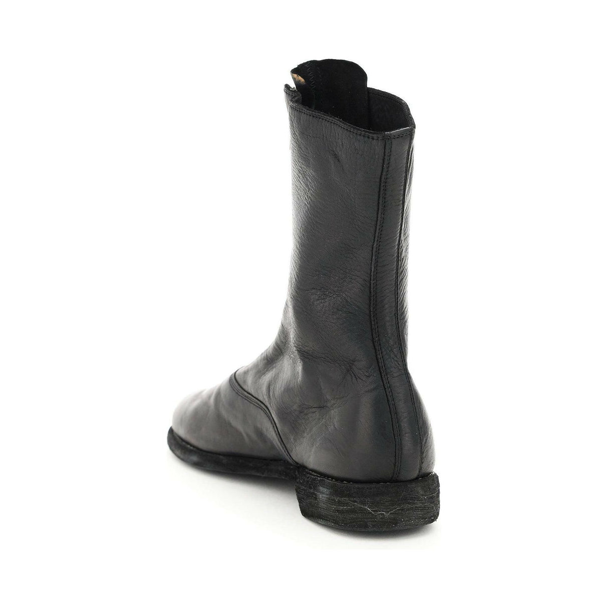 Black Leather Ankle Boots GUIDI JOHN JULIA.