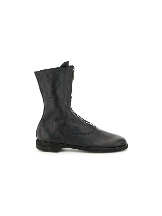 Leather Ankle Boots-GUIDI-JOHN JULIA