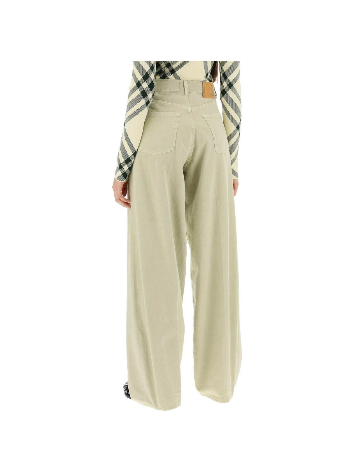 Bethany Wide-Leg Cotton Trousers.