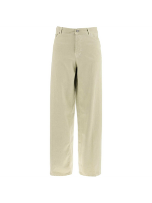 Bethany Wide-Leg Cotton Trousers.