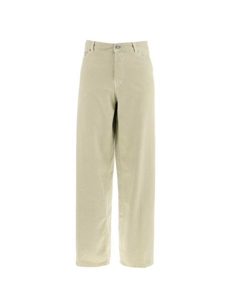 Bethany Wide-Leg Cotton Trousers.