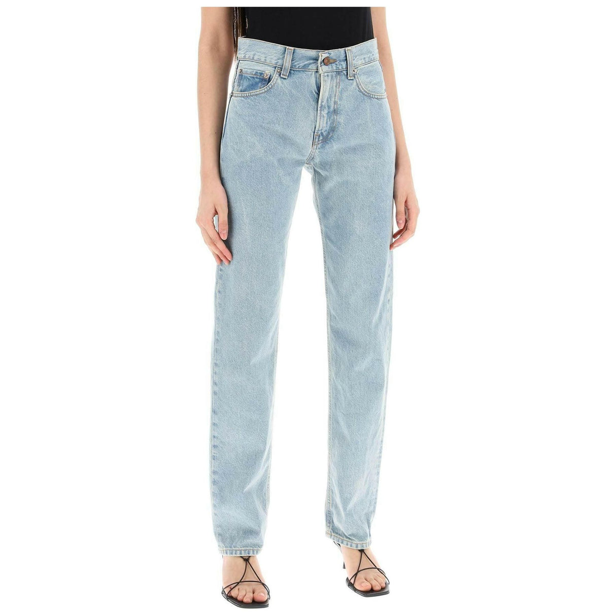 Bleach Blue Cleo Organic Cotton Straight-Leg Jeans HAIKURE JOHN JULIA.