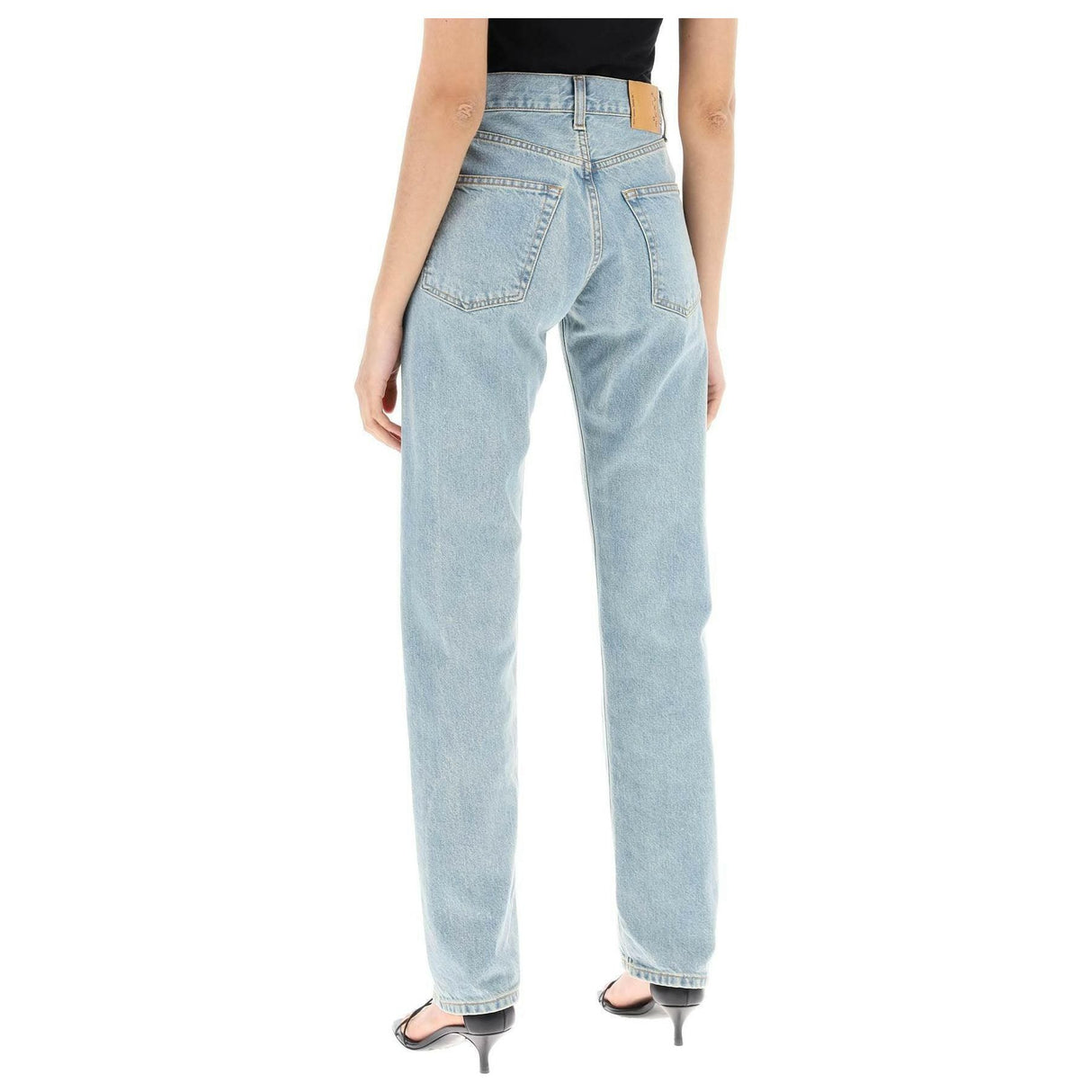 Bleach Blue Cleo Organic Cotton Straight-Leg Jeans HAIKURE JOHN JULIA.