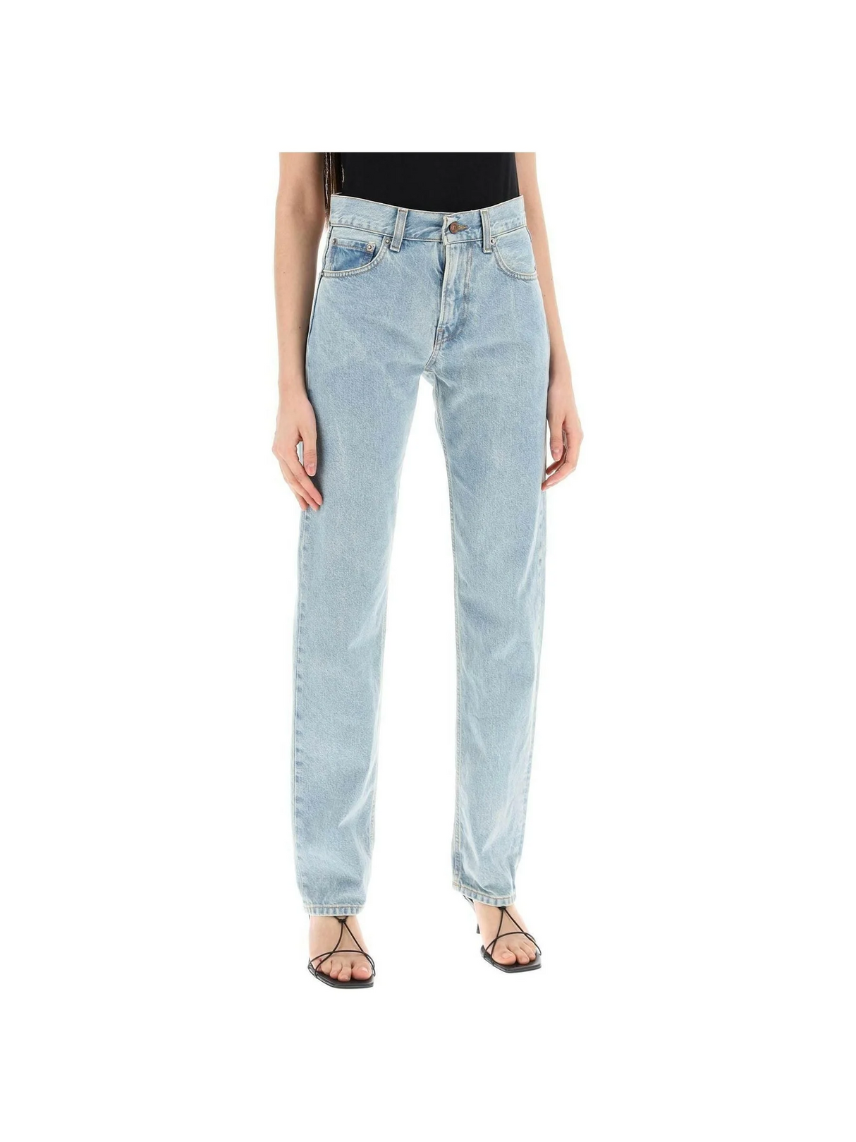 Bleach Blue Cleo Organic Cotton Straight-Leg Jeans HAIKURE JOHN JULIA.