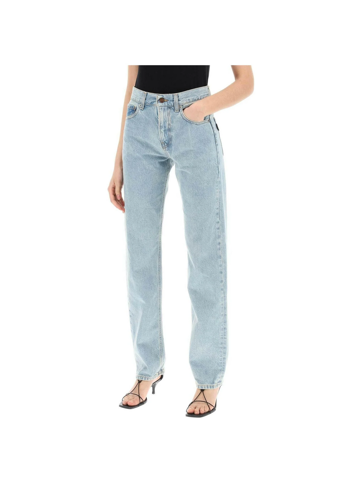 Bleach Blue Cleo Organic Cotton Straight-Leg Jeans HAIKURE JOHN JULIA.