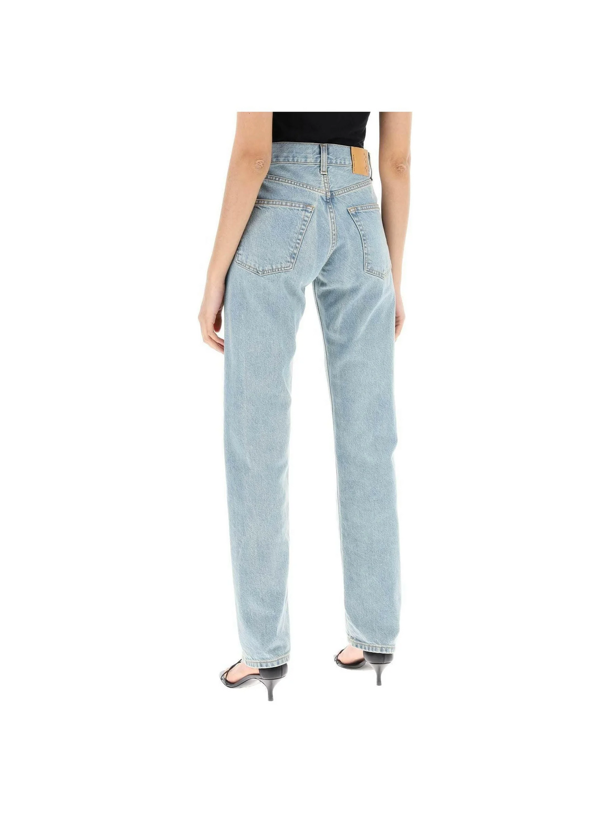 Bleach Blue Cleo Organic Cotton Straight-Leg Jeans HAIKURE JOHN JULIA.