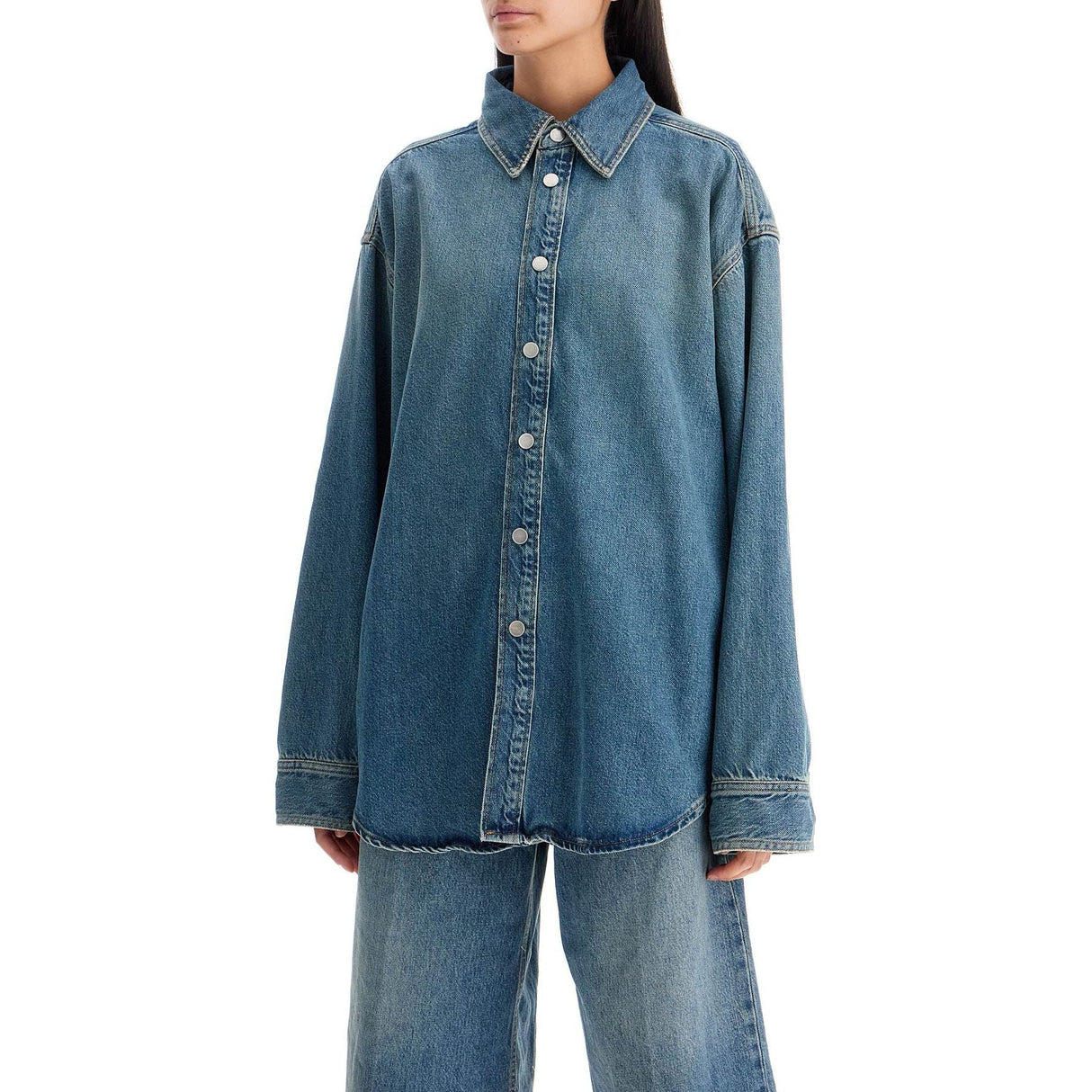 Cotton Blend Oversized New Ofelia Shirt