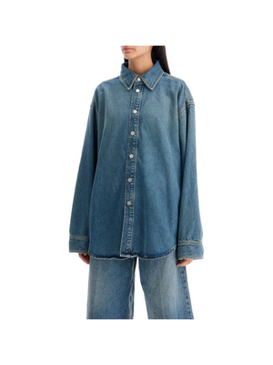 Cotton Blend Oversized New Ofelia Shirt - Women > Clothing > Shirts and Blouses > Shirts