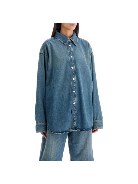 Cotton Blend Oversized New Ofelia Shirt - Women > Clothing > Shirts and Blouses > Shirts