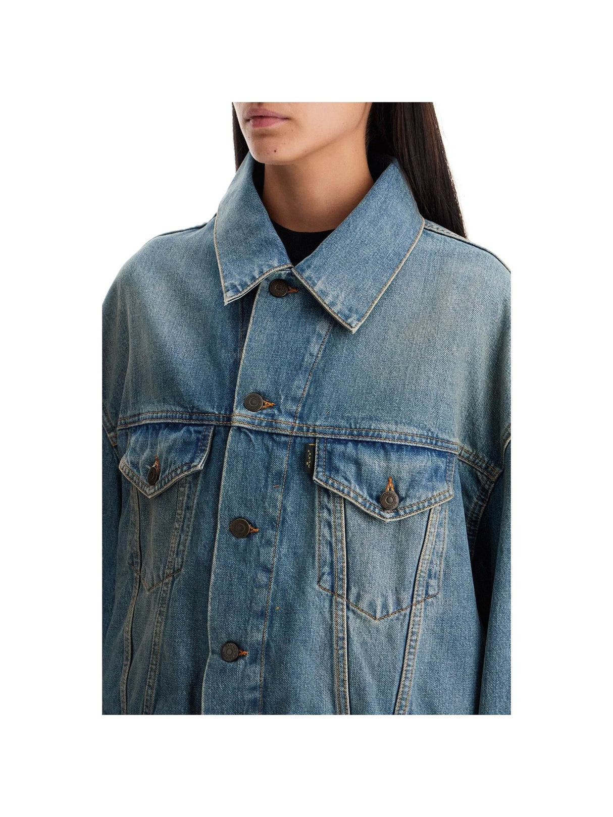 HAIKURE-Organic Cotton Denim Jacket-JOHN JULIA