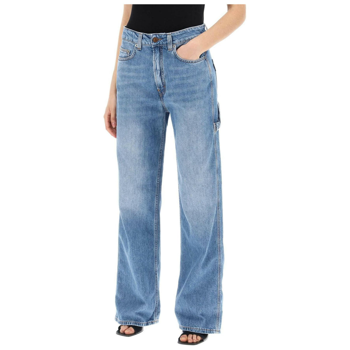 Piano Blue Winona Wide-Leg Jeans HAIKURE JOHN JULIA.