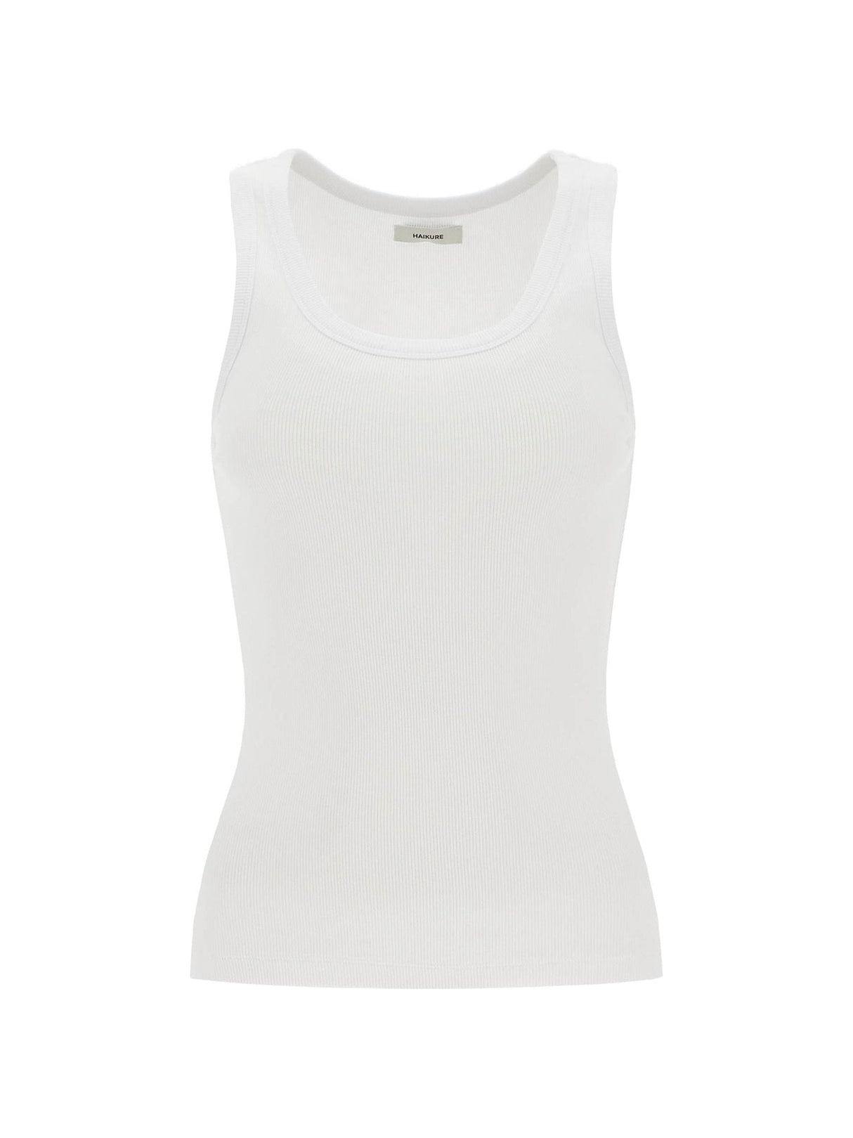 Ribbed Sleeveless Top With