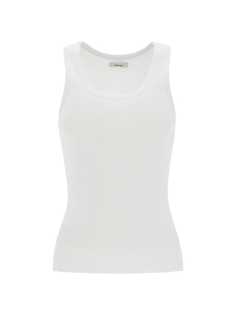 Ribbed Sleeveless Top With