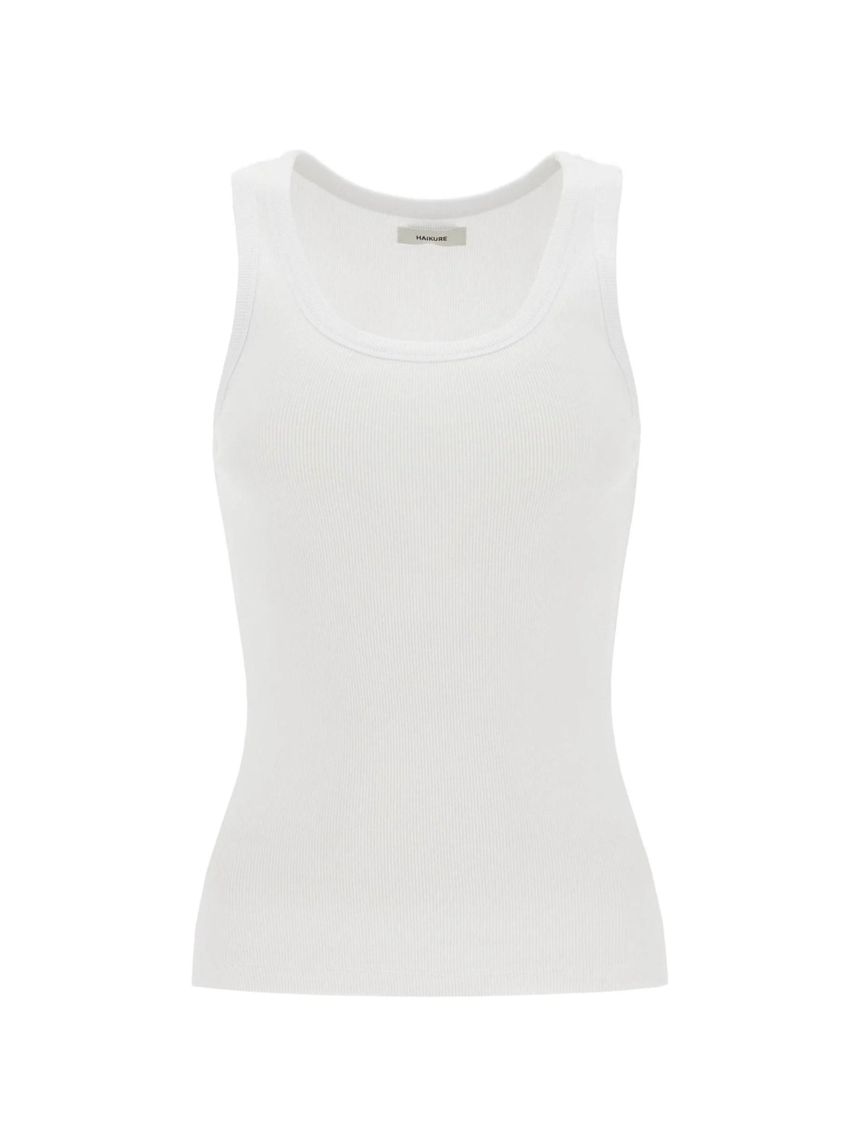 Ribbed Sleeveless Top With