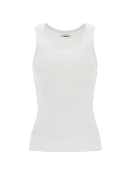 Ribbed Sleeveless Top With